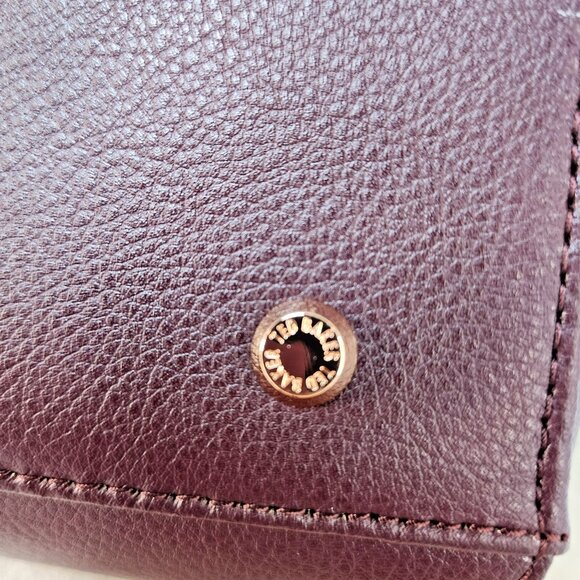 Ted Baker Alexiis Large Tote Bag Purple Leather NWOT Shoulder Strap Hardware - Picture 11 of 12